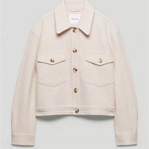 Aritzia Wilfred Free Cropped Merino Jacket
